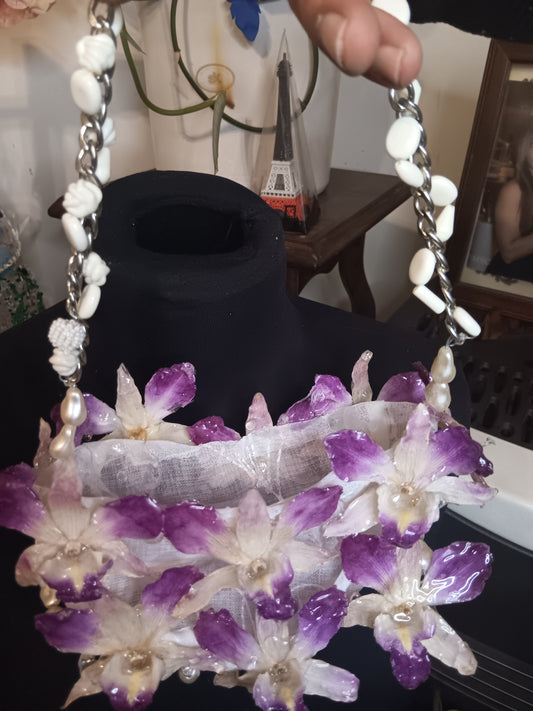 Borsetta di orchidea naturali