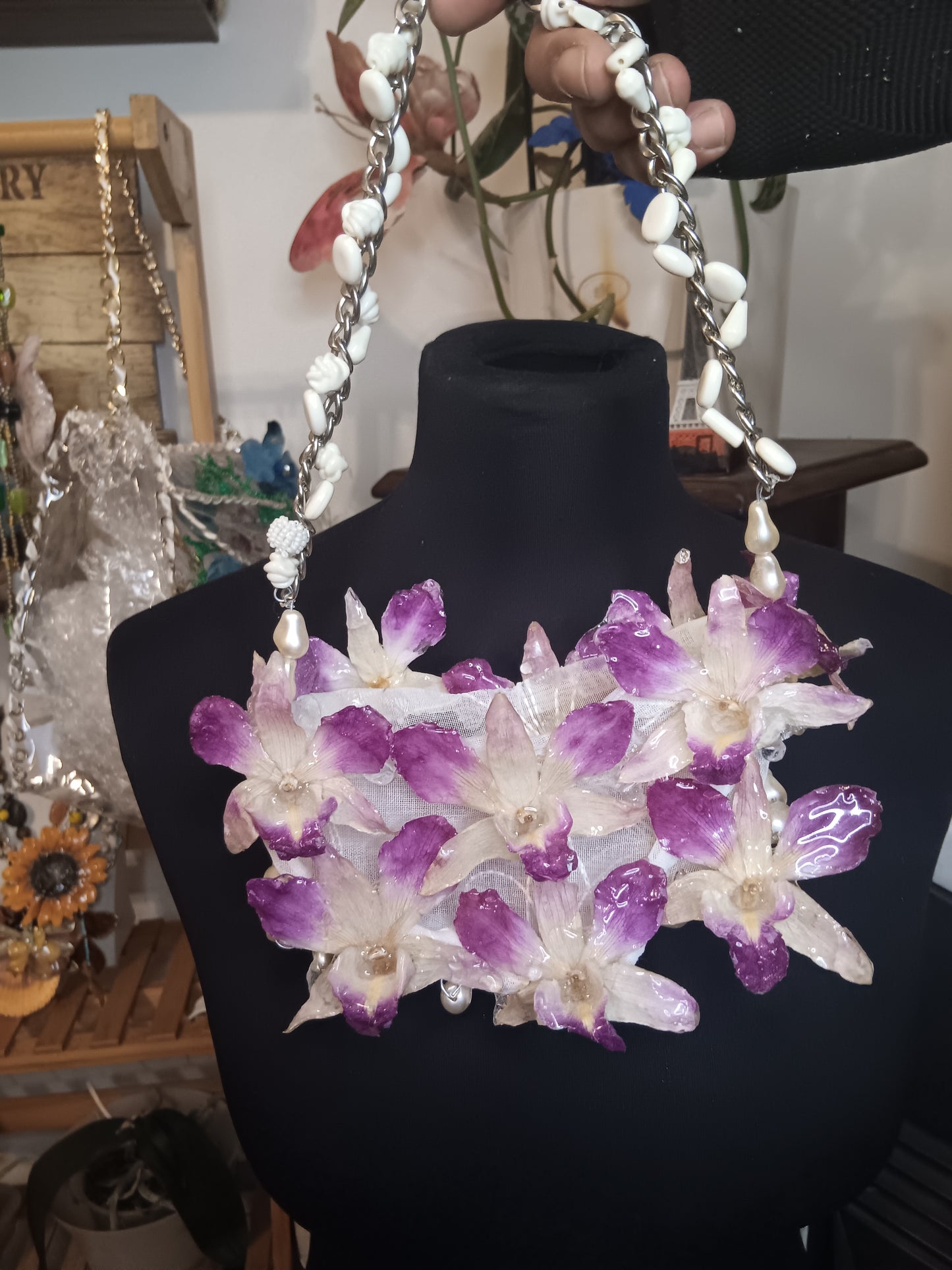 Borsetta di orchidea naturali