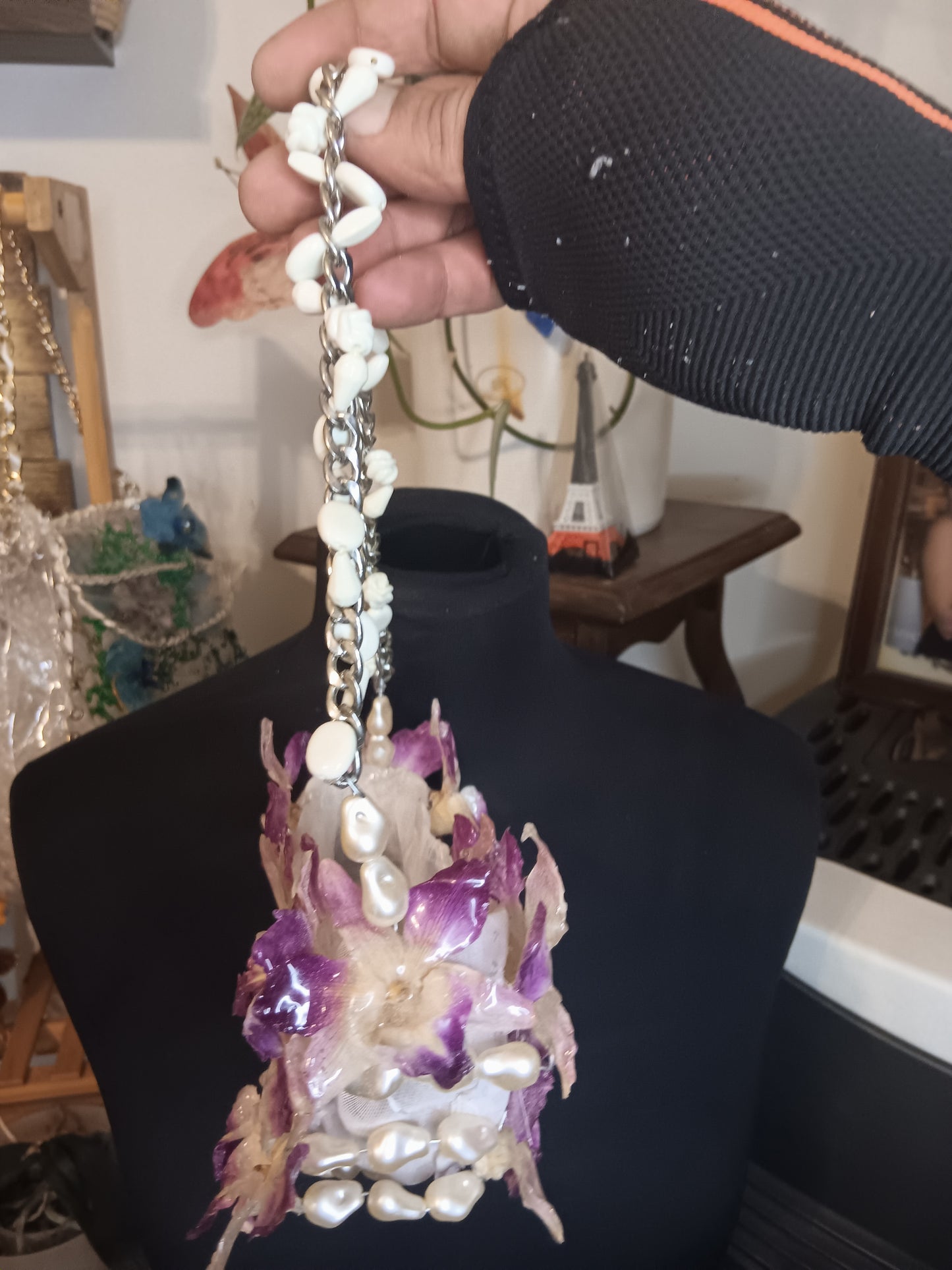 Borsetta di orchidea naturali